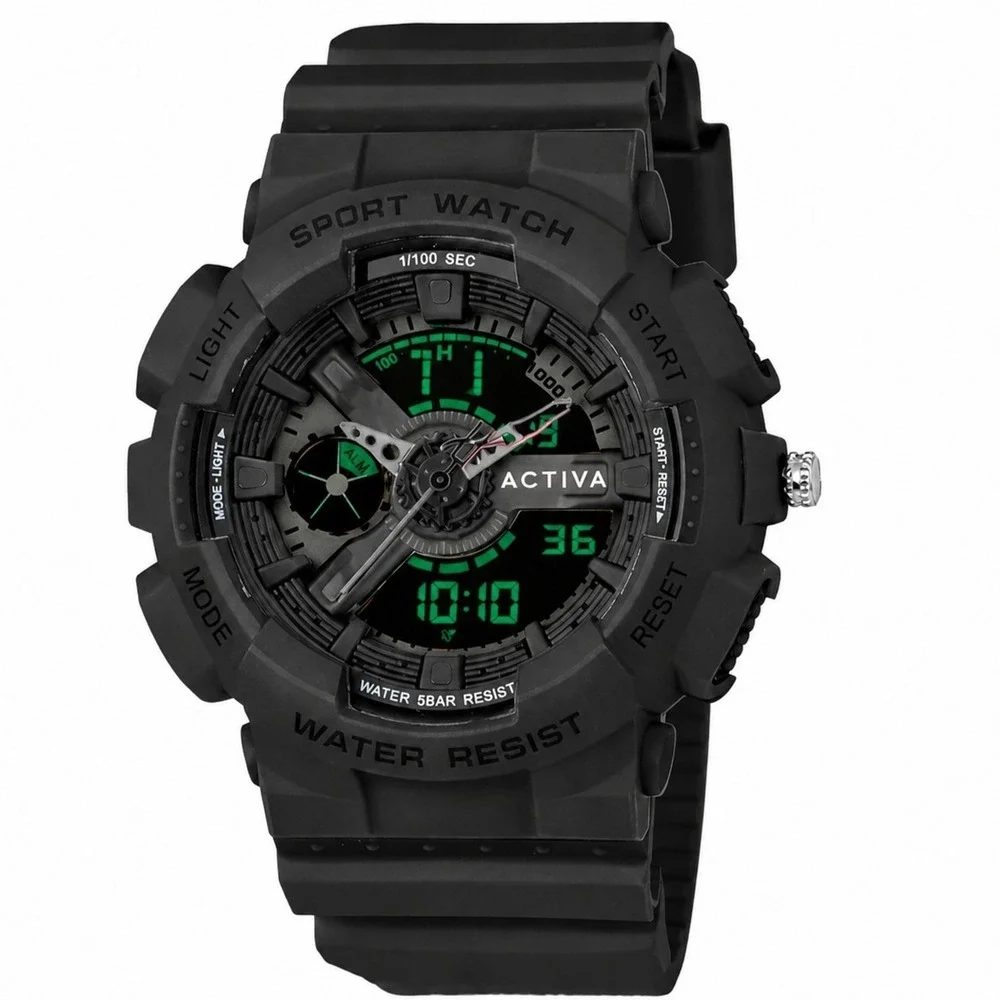 NEW Activa Pixel X Invicta Digital Unisex Watch - 50mm, Black (ACW499-013) #1094